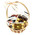 Sweets in the basket for a gift