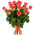 15 orange roses