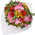 Bouquet of alstroemerias in paper
