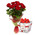 Bouquet of roses and Raffaello