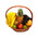 Fruit basket with pineapple