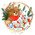 Kinder sweets and Teddy bear in the basket for the New Year