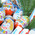 Basket for New Year with chocolate kinder 1