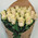 Delicate bouquet of 25 cream-colored roses 2