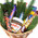 Christmas basket with nutella and chocolate bars 1