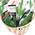 Christmas basket with champagne and chocolate 1
