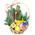 Grocery basket as a gift for the New Year