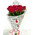 Trendy bouquet of red roses 4
