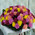 Bright bouquet of 101 multi-colored roses 2
