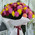 Bright bouquet of 101 multi-colored roses 3