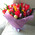 Bouquet from 35 multi-colored tulips 1