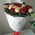 Bouquet of red and cream roses 1