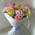 Bouquet with pink flowers and orchids 1