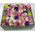 Flowers and macaroons in a rectangular box 1