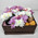 Flowers, wine and macarons in a box 4