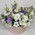 Mixed bouquet of eustomas in a box 1