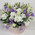 Mixed bouquet of eustomas in a box 3