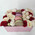 Mini box with roses and pastries 12