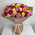 Bright bouquet of 101 multi-colored roses 6