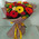 Bright bouquet of roses and gerberas 1