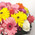 Bright bouquet of roses and gerberas 6