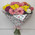 Bright bouquet of roses and gerberas 8