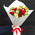Bouquet of pink roses and alstromeries 7