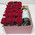 Red roses and wine in a box 4
