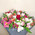 Multicolored bouquet of alstroemerias and roses 6