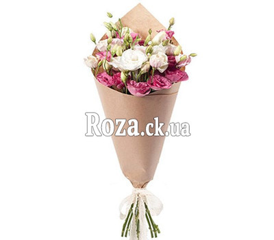 Eustoma in the bouquet