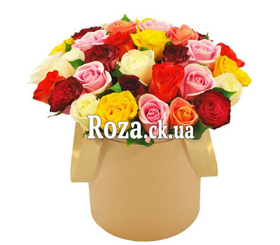 Bright box with roses