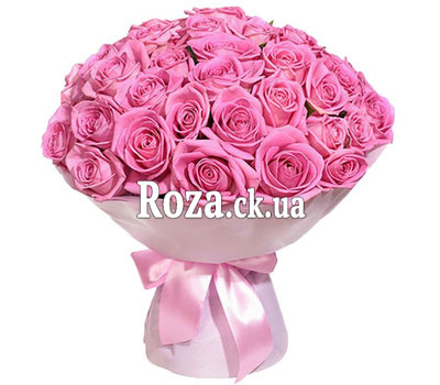 35 pink roses in Cherkassy