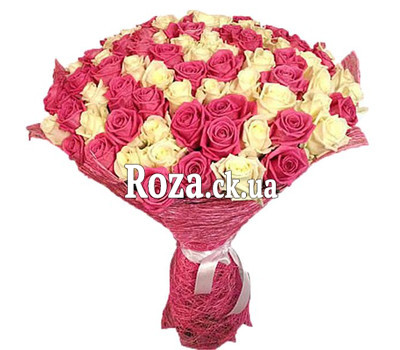 Beautiful bouquet of 101 roses