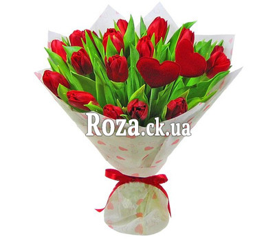 Bouquet of tulips for your beloved