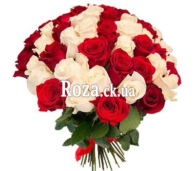 Wonderful bouquet of 51 roses