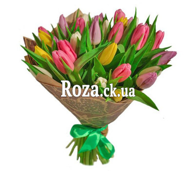 Wonderful bouquet of tulips