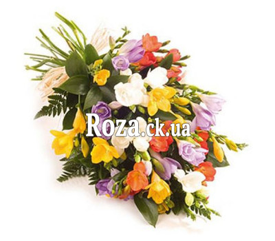 Funny bouquet of freesias