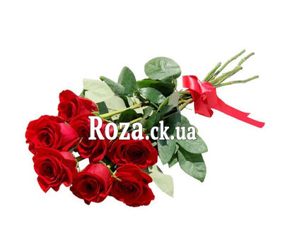 7 red roses