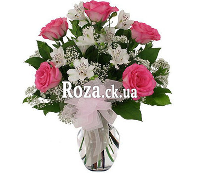 White and pink bouquet