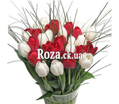 Bouquet of flowers from tulips