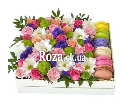 Flower Box с макарунами