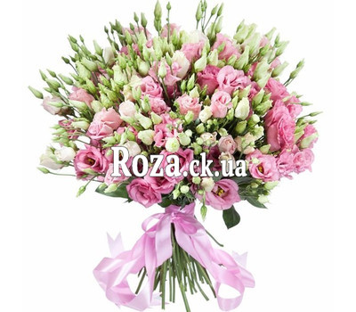 51 eustoma in a tender bouquet
