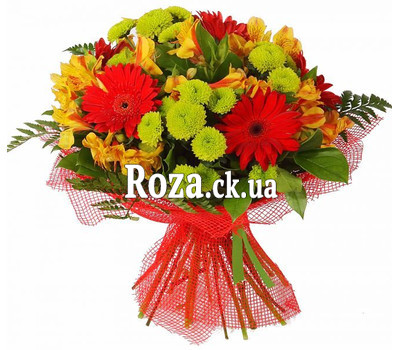 Bouquet of flowers for the man