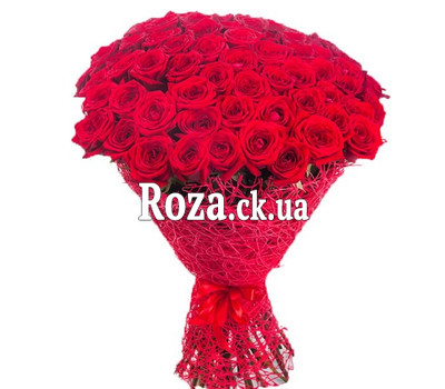 Wonderful bouquet of 81 red roses