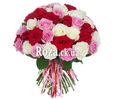 Charming bouquet of 51 roses