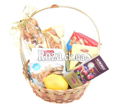 Basket of sweets for tea