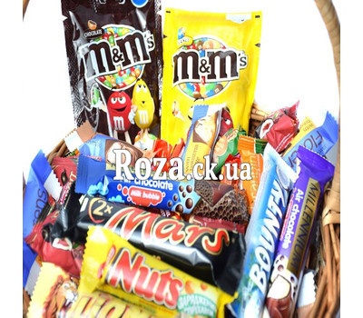 A basket of sweets as a gift