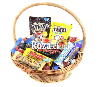A basket of sweets as a gift