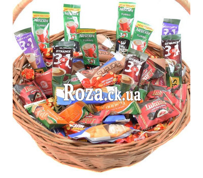 Gift basket of sweets and coffee 2