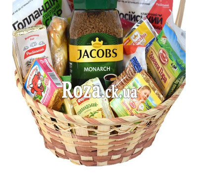 Gift basket with coffee